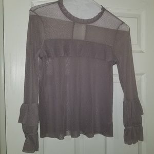 Melrose and Market - Lovely Sheer Lace Top. Size S